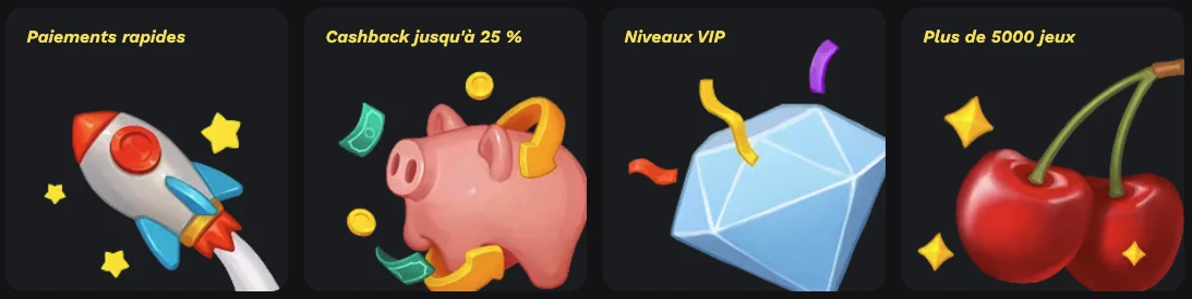 Avantages principaux du compte Bet On Red